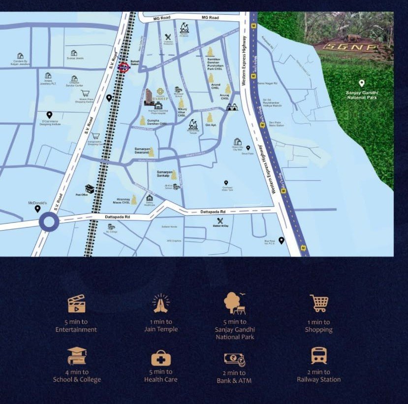 Location SAMARPAN RAJDEEP, Borivali East