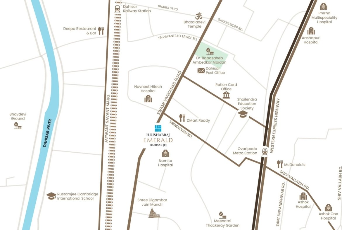 H Rishabhraj Emerald – Premium 1, 2 & 3 BHK Homes in Dahisar East