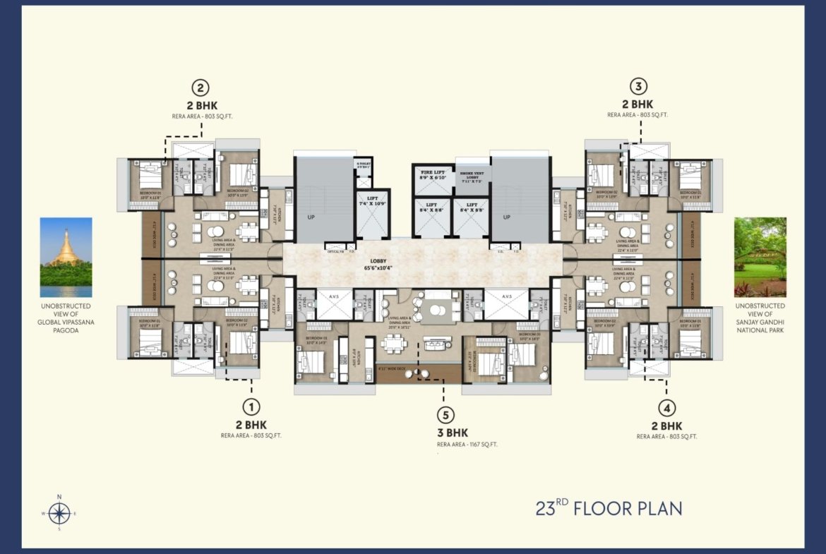 KONARK 32 WEST VIEW – BORIVALI WEST Premium 2, 3 & 4 BHK residences