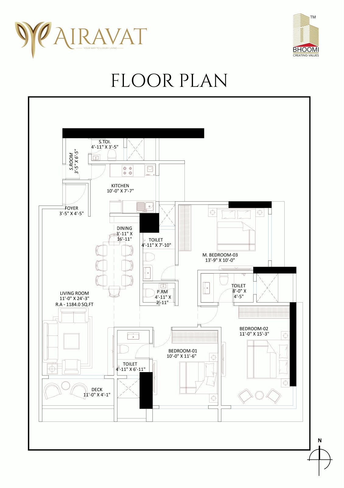 Bhoomi Airavat – The Crown of Borivali West 3 & 4 BHK residences