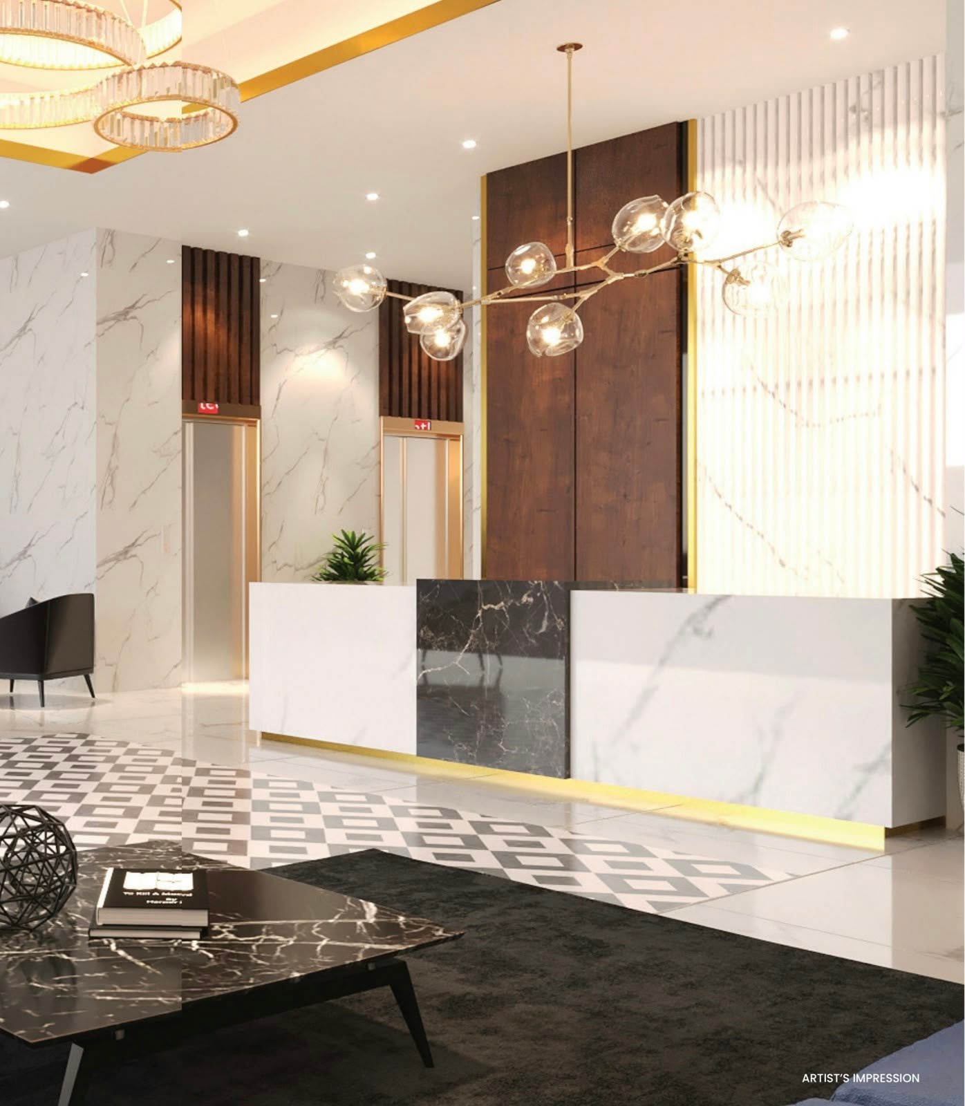 entrance loby 103 West, Borivali West