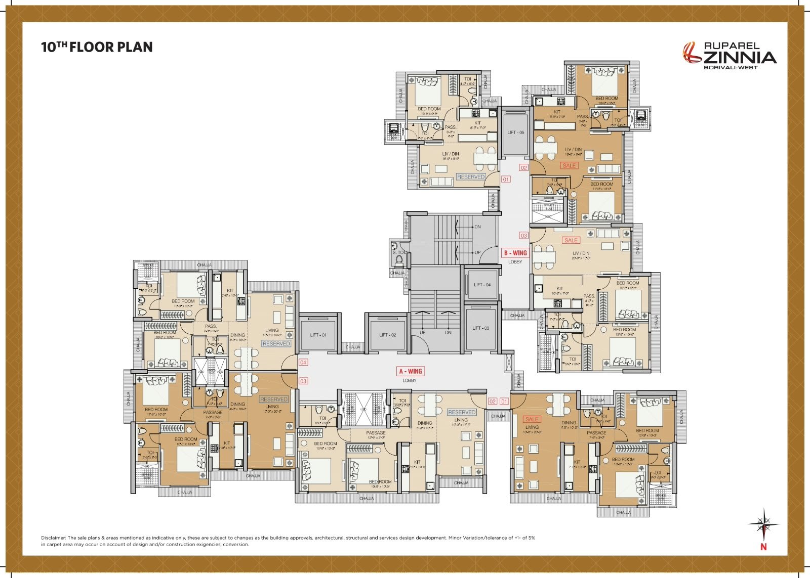 10 FP Ruparel Zinnia – Premium 2 BHK Residences in Chikoowadi, Borivali West