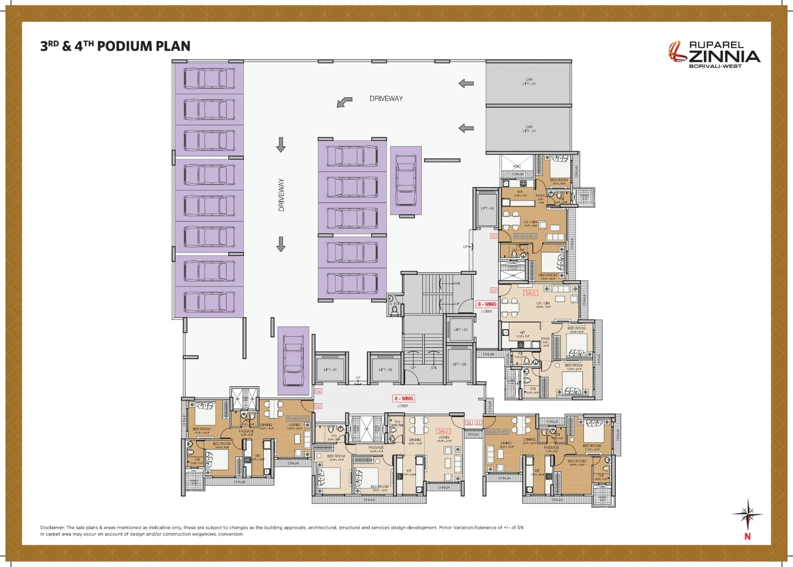 3 ,4 FP Ruparel Zinnia – Premium 2 BHK Residences in Chikoowadi, Borivali West