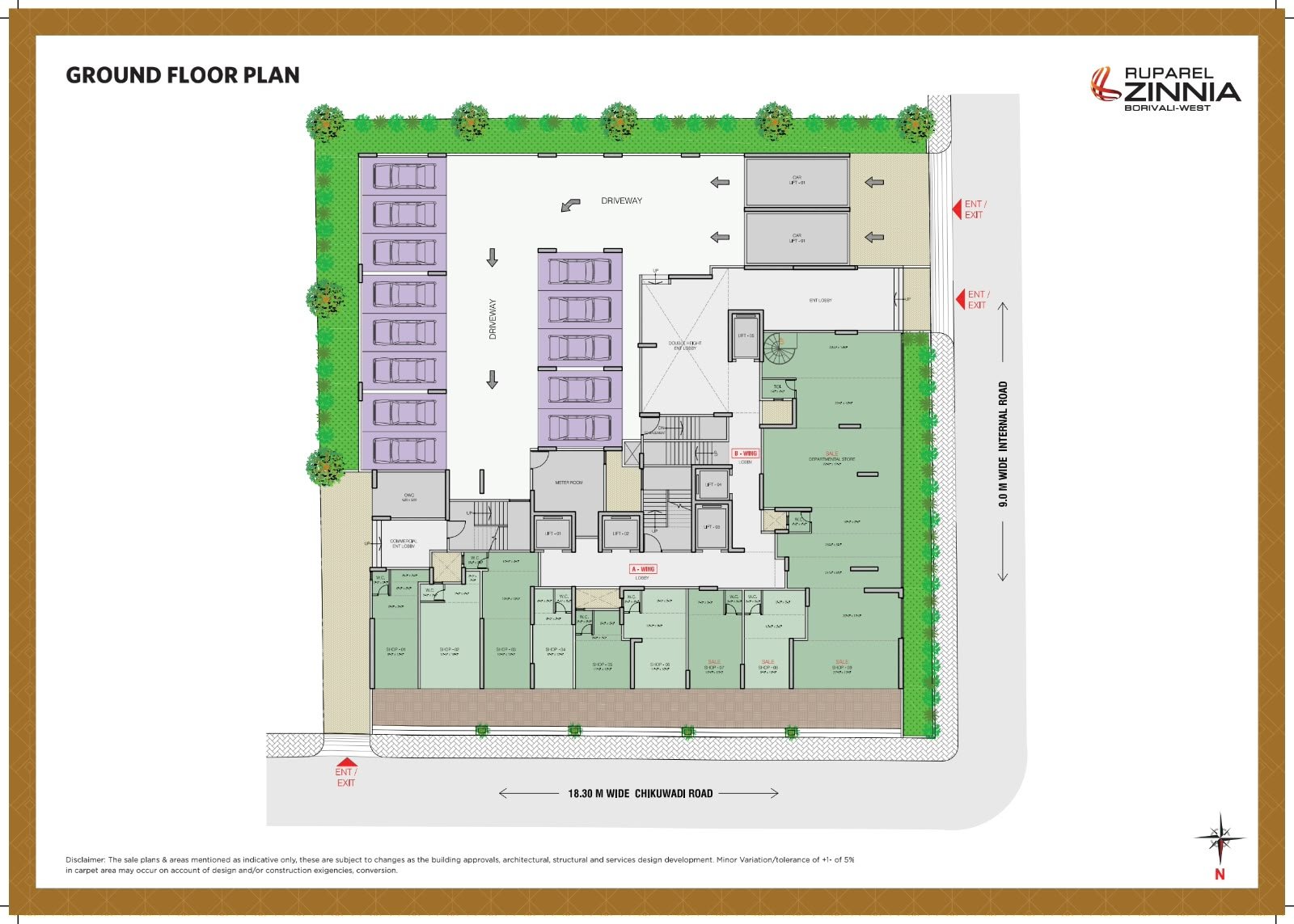 GROUND FP Ruparel Zinnia – Premium 2 BHK Residences in Chikoowadi, Borivali West