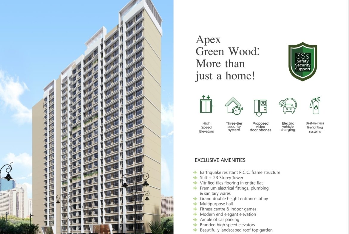 Apex Green Wood – Premium 1 & 2 BHK Residences in Borivali East